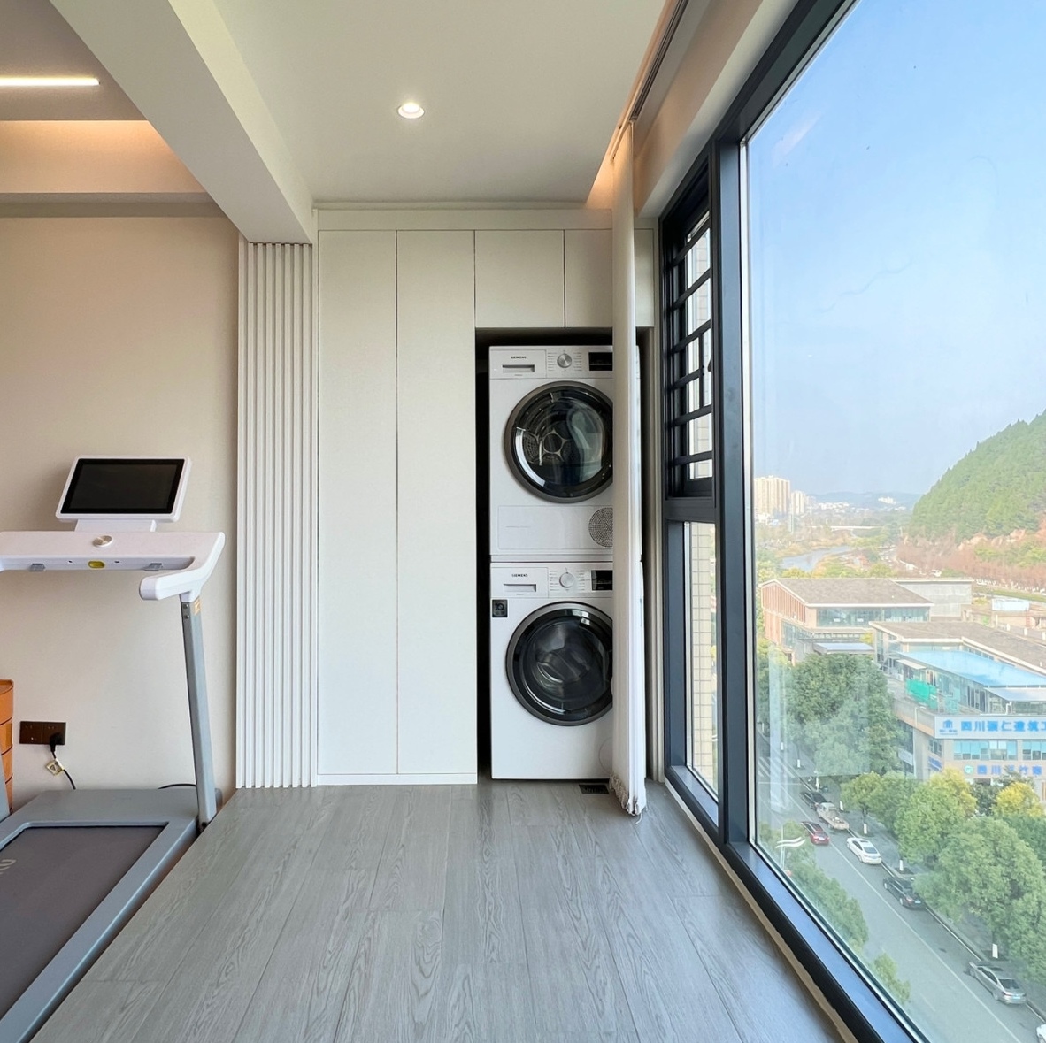 New Products fireproof laundry room storage Modern Aluminum metal wash machine balcony Cabinet